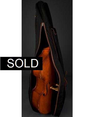 Harvest Double Bass bag Buffalo NappaCanvas